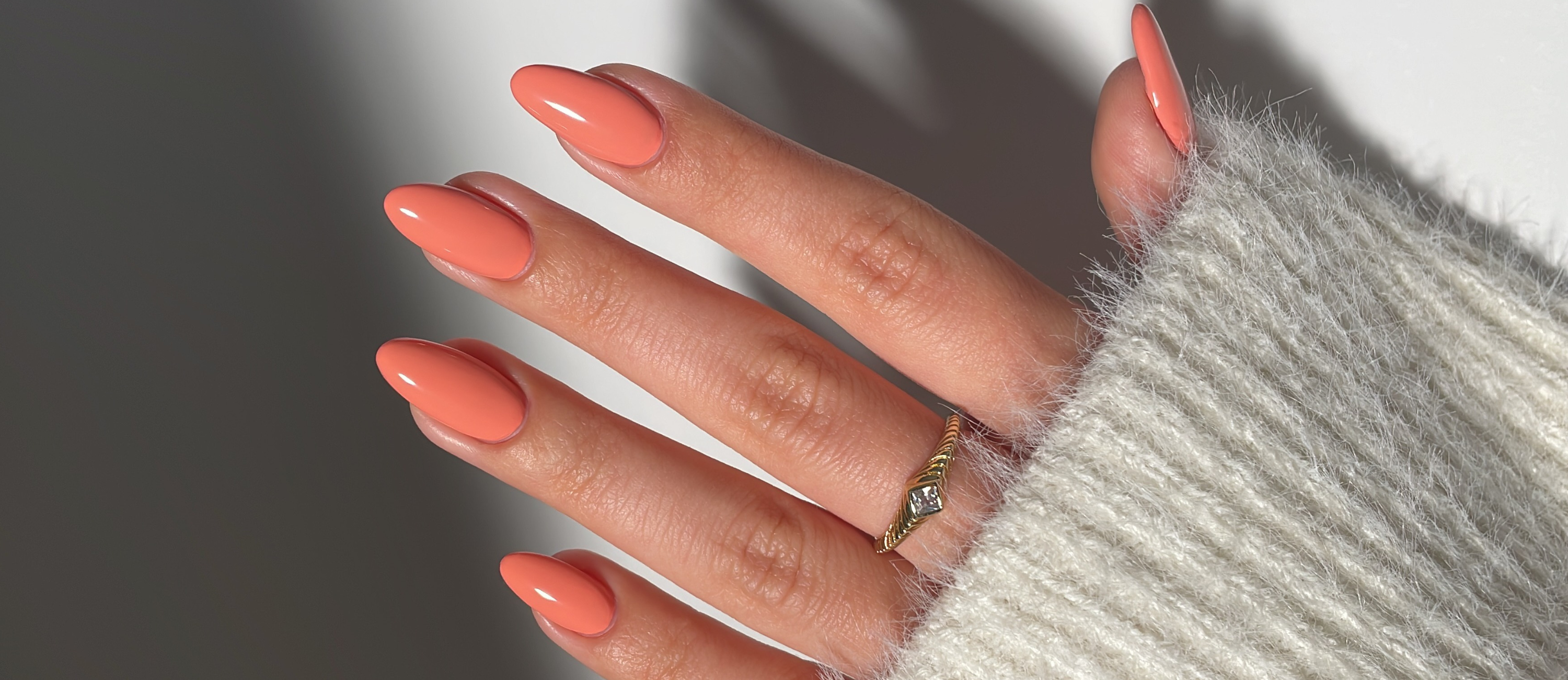 Peach nail polish